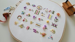 [무료도안/free pattern] 2편 - 30가지 기초 프랑스자수 30 Basic embroidery