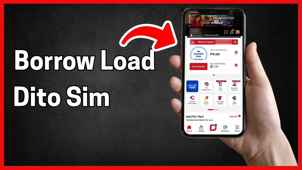 How To Borrow Load In DITO Sim (step by step)