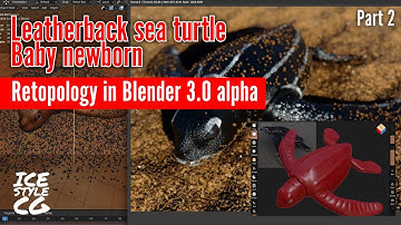 Leatherback sea turtle speed modeling in nomad to blender Part 2
