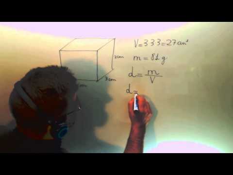 Densidad Masa Volumen Cubo Conocimiento del Medio 6º Primaria Academia Usero Estepona