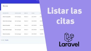 𝟯𝟵) Listar las Citas del Paciente - Agregar el Campo Status - Relacionar  los Modelos en Laravel 8