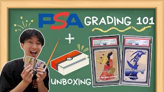 Unboxing TWO Pokemon Stamp Boxes & PSA Grading for Beginners