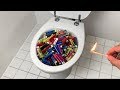 100 LIGHTER vs TOILET