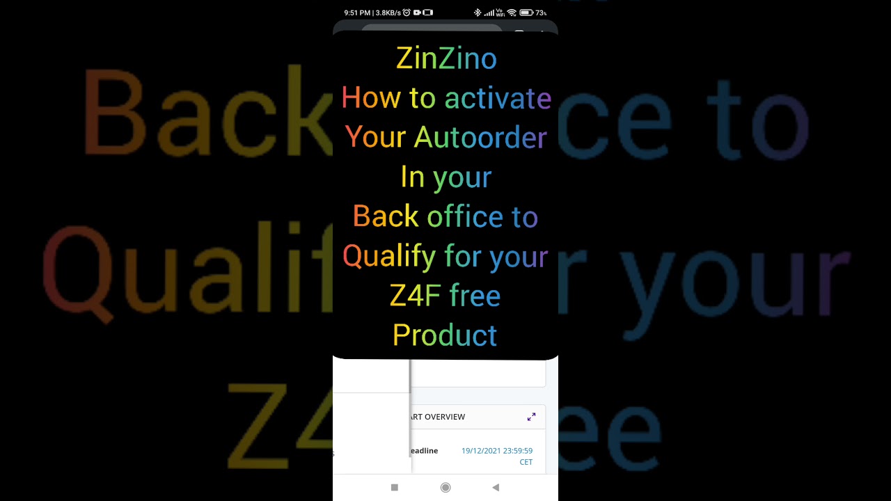 Zinzino Activate Your Auto Order In Your Back Office As Partner To Zinzino Activate Your Auto Order In Your Back Office As Partner To