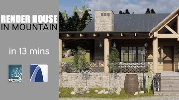 Lumion Super Render House in mountains in 13 minutes