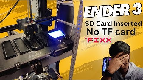 ENDER 3 | SD Card Inserted but No TF card | FIXX | @Creality3D @trexx_media