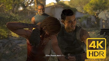 The Last of Us Part II: Ellie Kills The Rattlers [4K 60FPS HDR]