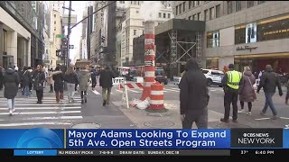Mayor Adams looking to expand Fifth Ave open streets program