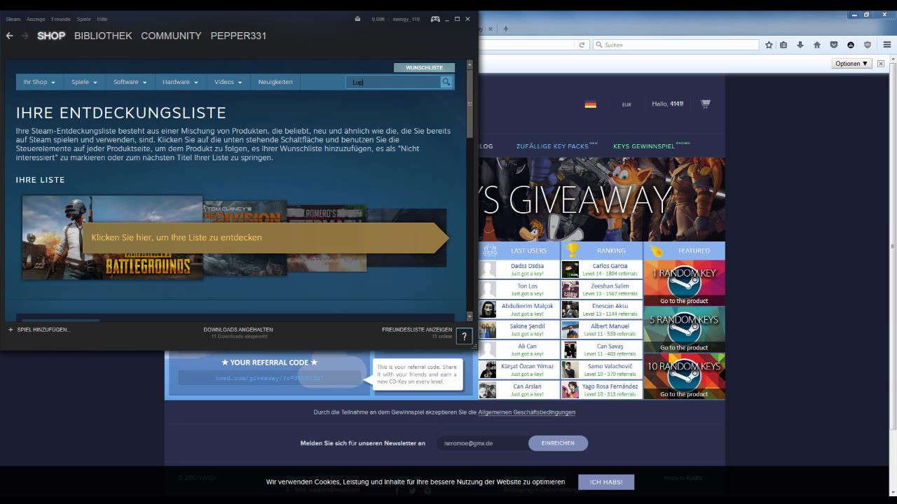 FREE STEAM CDKEYS WITHOUT ONE MINUTE YouTube