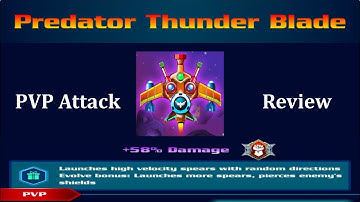 Galaxy Attack: Alien Shooter | Predator Thunder Blade Pvp Attack Review | By Apache Gamers Official