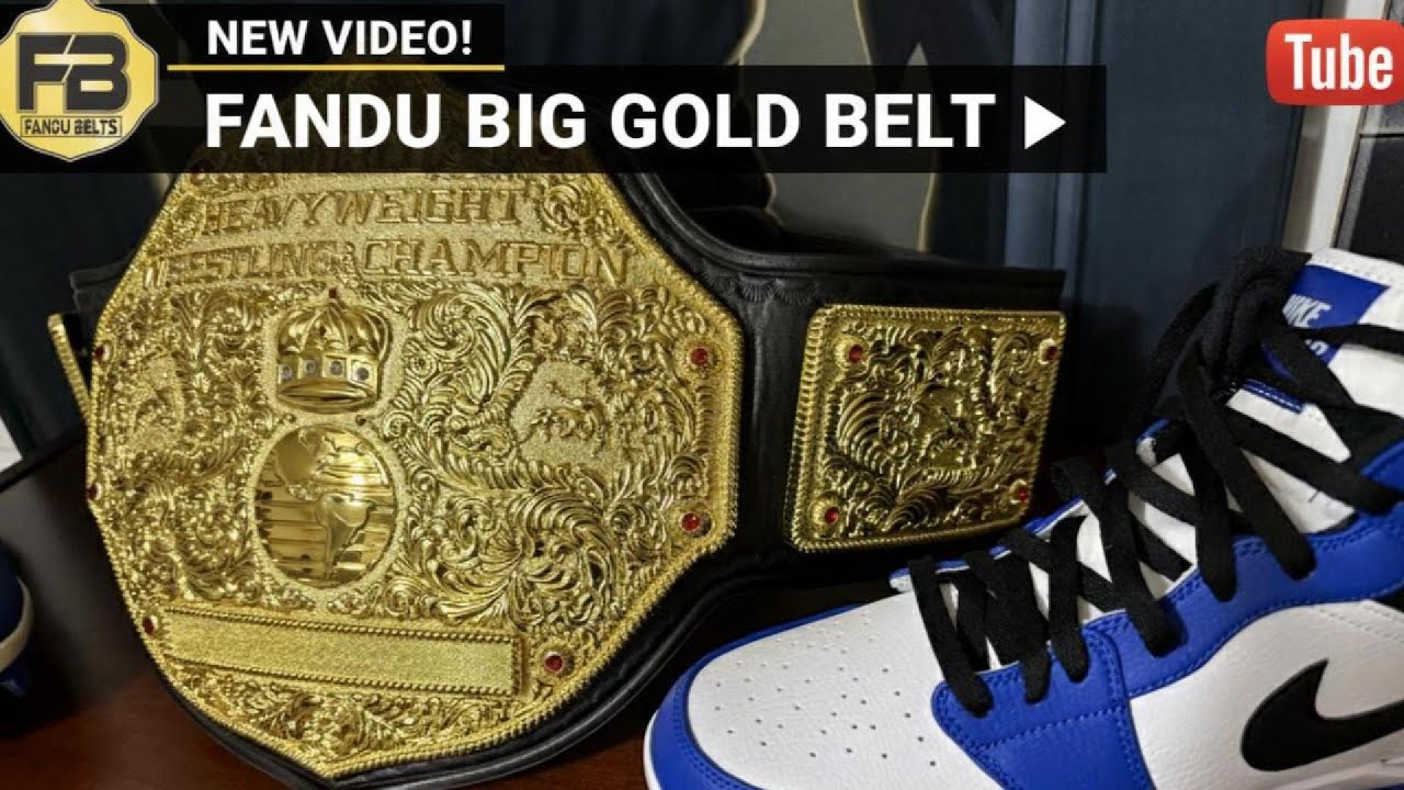 Fandu Standard Big Gold World Heavyweight Wrestling Championship belt review
