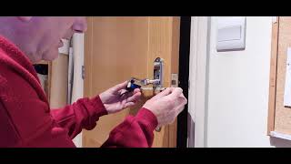 Find a backset of a lock or latch