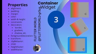 3.Flutter basic widgets Course, Container widget part 2 continued