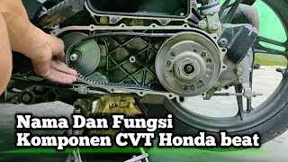 Full detail Nama Dan Fungsi Komponen CVT Honda beat