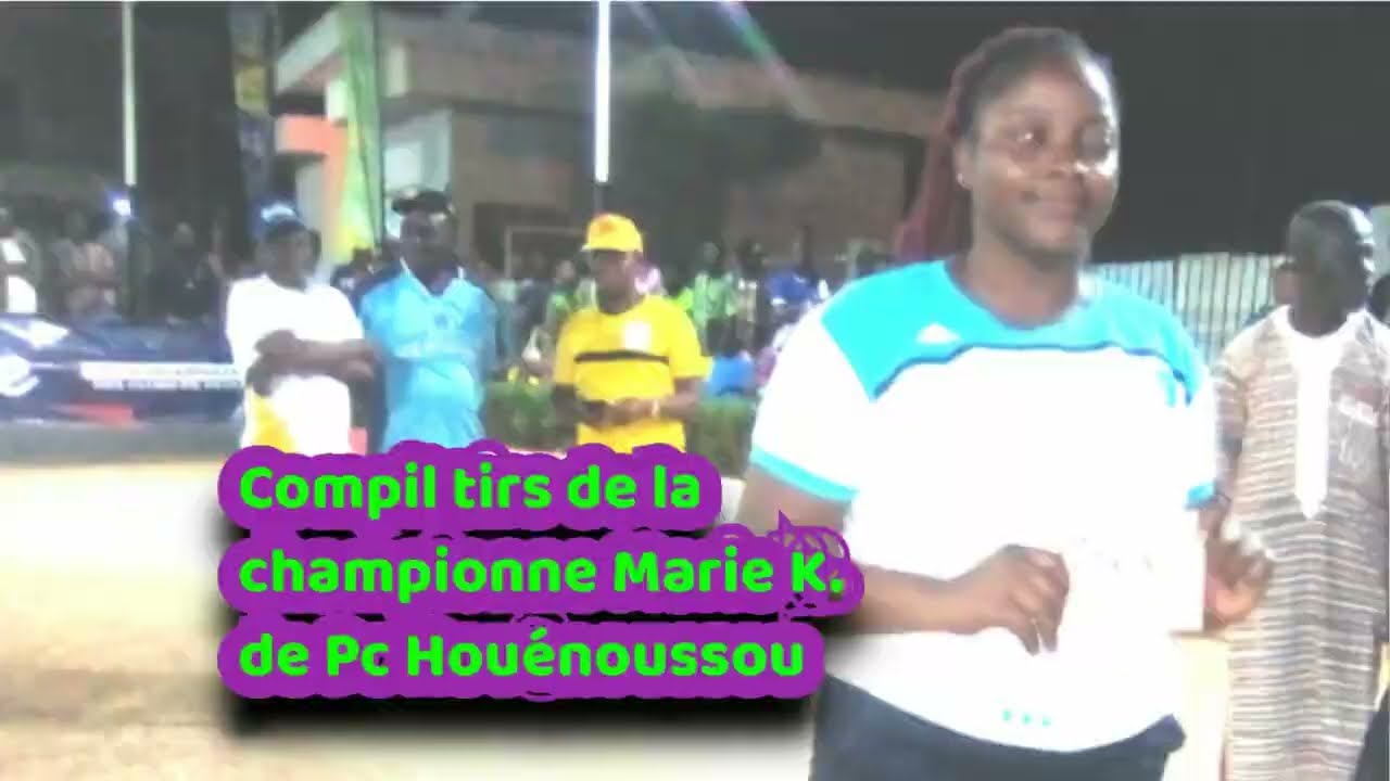 Pétanque 2022 Compilation tirs de la championne de Pc Houénoussou