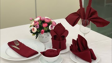 10 kiểu xếp khăn cơ bản phục vụ trong nhà hàng | Cao Đẳng FPT POLYTECHNIC HCM | Nhóm 5 - HM16302