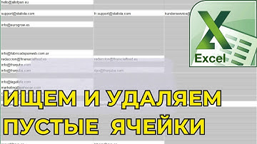 Как найти и удалить пустые ячейки и повторяющиеся значения в Excel
