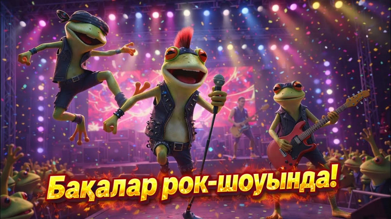 БАҚАЛАР РОК-ШОУЫНДА! | Балаларға арналған көңілді ән