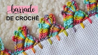 EASY AND FAST SINGLE ROW CROCHET EDGE #182 | STEP BY STEP