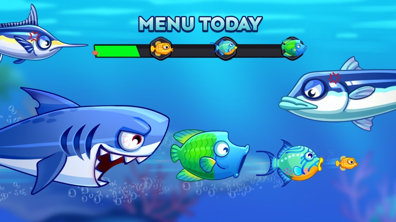Fish Dash Gameplay | Feeding & Growing Adorable Fish