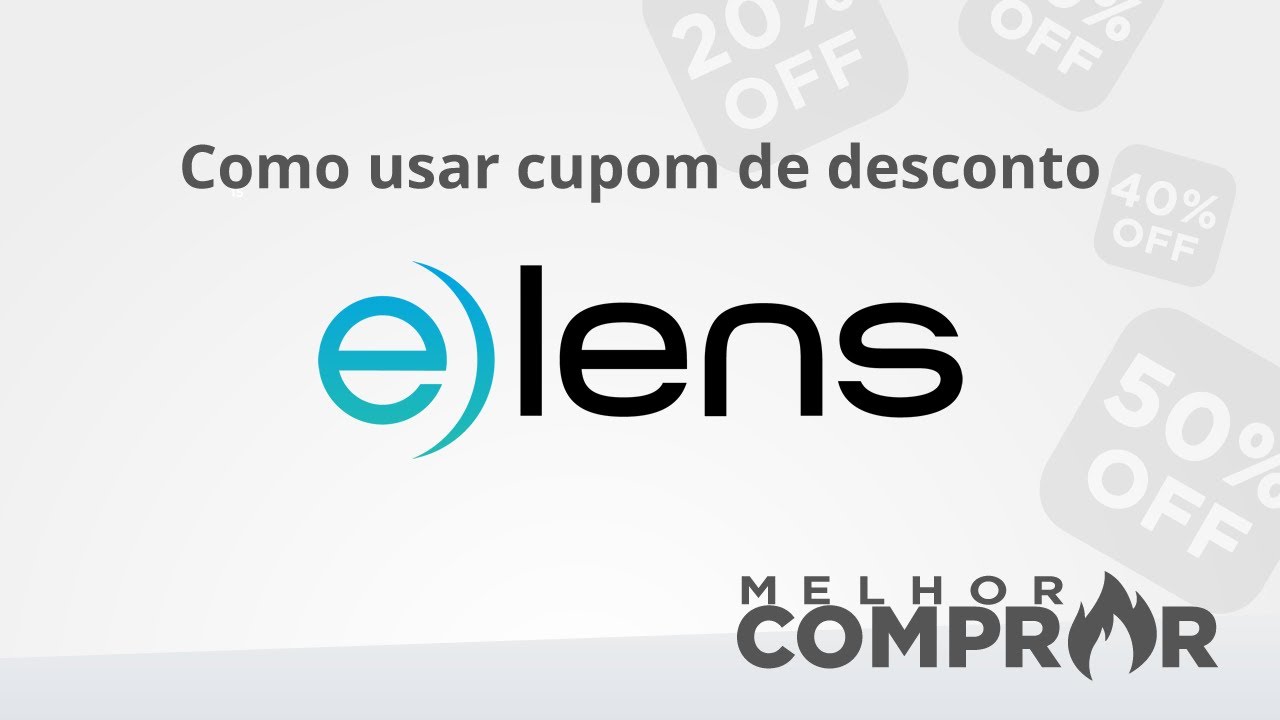 Como usar cupom de desconto eLens - YouTube