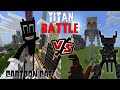 Cartoon Cat TITAN VS Shin Godzilla, Prime Skeleton Titan, Black Demon Wither TITAN [Minecraft PE]