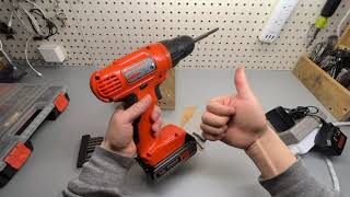 Black And Decker (LD120VA) Cordless Drill Unboxing And Review 