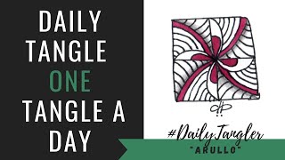 Daily Tangle - Pattern -  Arullo  |How to draw...| #DailyTangler