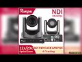 Runpu 4K PTZ NDI Camera 60fps 12 20X Optical Zoom AI Auto Tracking PTZ Camera with PoEHDMISDIUSBIP