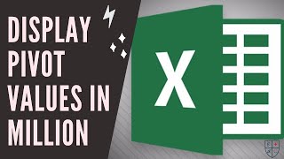 Format Pivot Table values display as Million, Thousands
