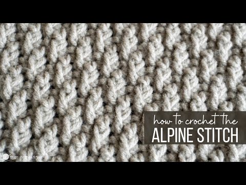 How to Crochet the Alpine Stitch