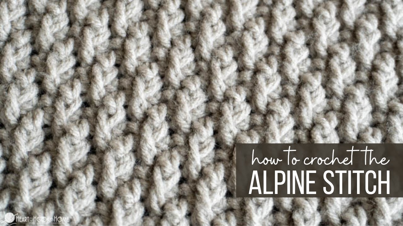 How to Crochet the Alpine Stitch