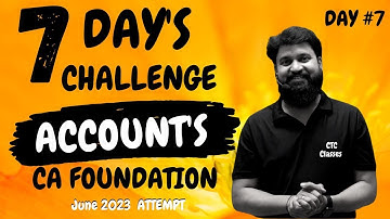 Dat 7 I ACCOUNTS I Average Due Date CA Foundation I CA Foundation ADD I CTC Classes