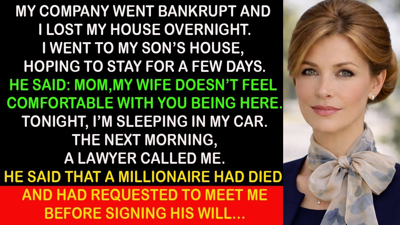 My Company Went Bankrupt and I Lost My House: I Went to My Son’s Home With…