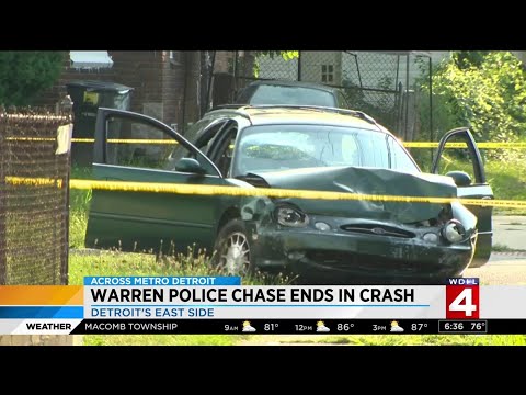 Warren police chase
