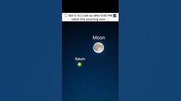 🚨 Happening Tonight! The Moon Meets Saturn ✨