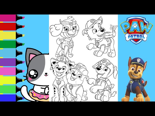 Patrulha Canina  Paw patrol coloring pages, Paw patrol coloring, Paw  patrol christmas