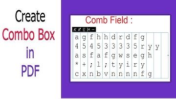 How to Create a Combo Box in a PDF Form using Foxit PhantomPDF