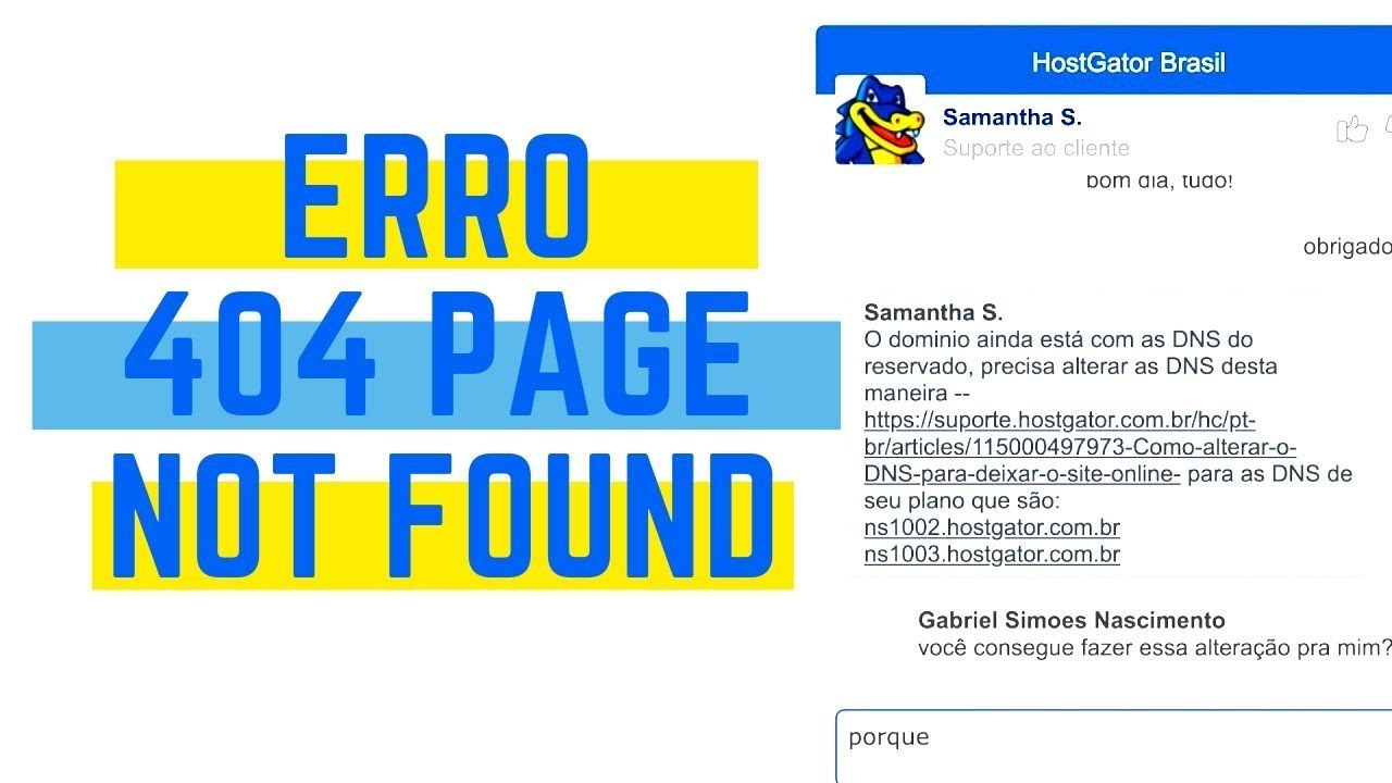 HostGator - Hospedagem de Sites, Página não encontrada