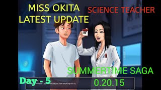 Miss Okita Full Walkthrough | Summertime Saga 0.20.15 | Science Class Teacher Storyline Day - 5