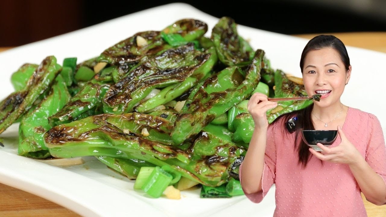 Easy Blistered Peppers 虎皮辣椒 | ChineseHealthyCook