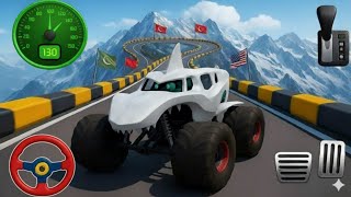Monster Truck Mega Ramp Stunts Racing - Mega Ramp Monster Truck Racing - Android Gameplay  screenshot 3