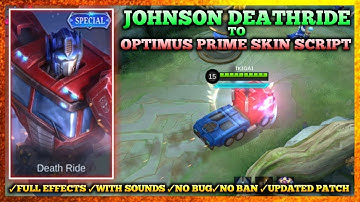 Johnson Death Ride to Optimus Prime Skin Script | Early Access + With Sounds | Ikigai Plays