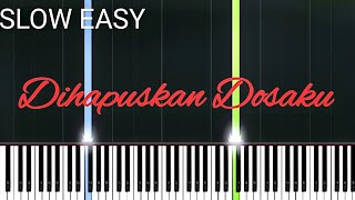 Tutorial Piano Dihapuskan dosaku (KJ-036) | SLOW EASY Piano