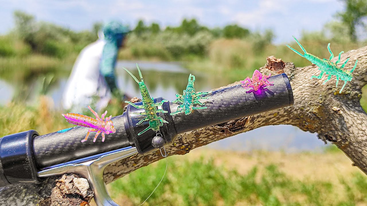 🪳🪲🪱Силіконові КОМАХИ косять КАРАСЯ. Лов риби на Blue Bird NANO