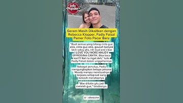 Thumbnail of Fadly Faisal geran terus dihubungkan dengan Rebecca Klopper #fadlyfaisal #fuji #rebeccaklopper