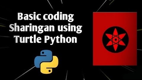 Basic Coding Sharingan Using Turtule Python #python