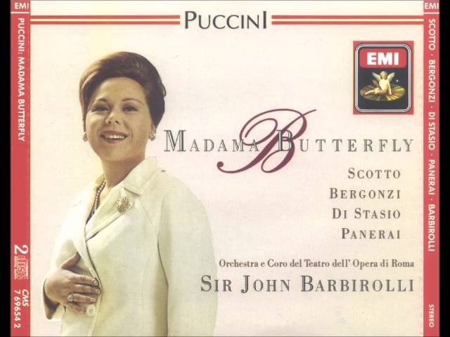 Puccini - Madame Butterfly:Un bel di vedremo : R.Scotto / Orch Opéra Rome / J.Barbirolli
