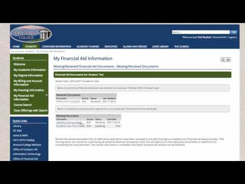 How to Accept Financial Aid Awards on MyBrevard
