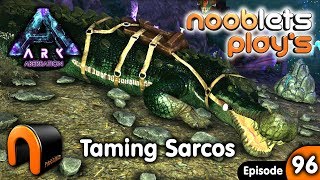 ARK Aberration TAMING A SARCO (Giant Croc) Nooblets Plays Ep96